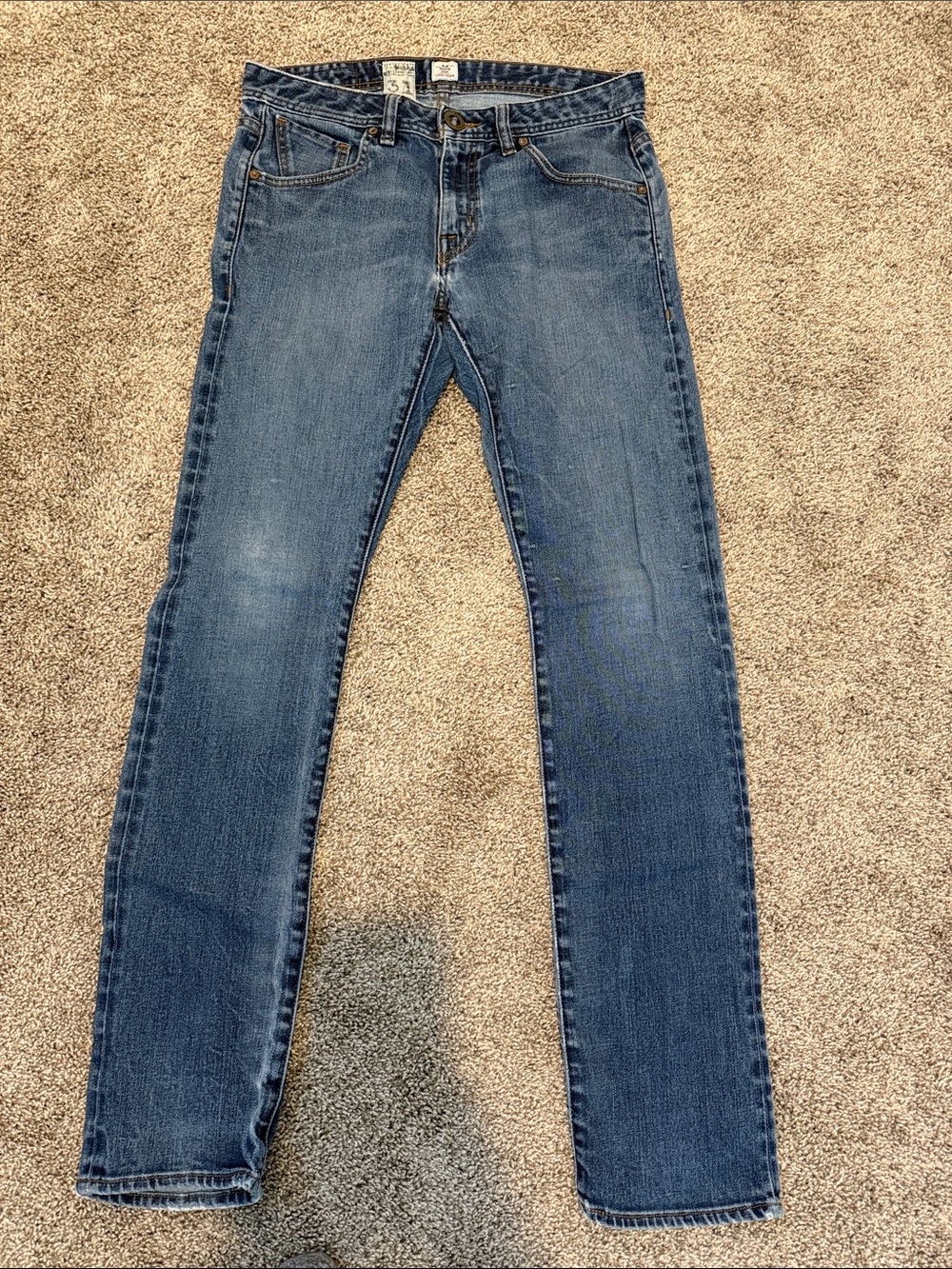 Volcom Men's Slim Straight Dark Blue Jeans
